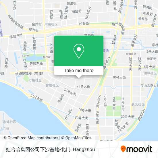娃哈哈集团公司下沙基地-北门 map