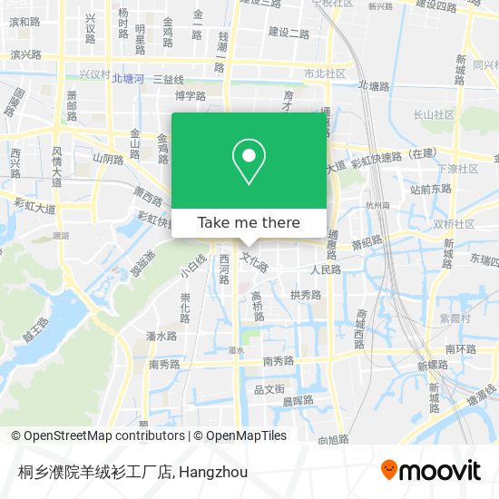 桐乡濮院羊绒衫工厂店 map