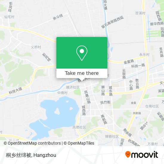 桐乡丝绵被 map