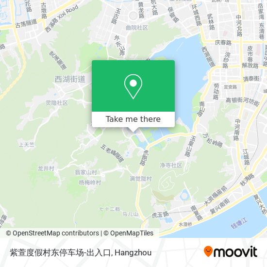 紫萱度假村东停车场-出入口 map