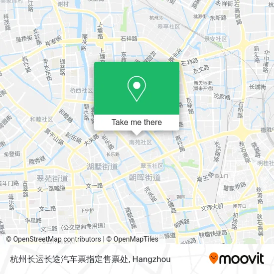 杭州长运长途汽车票指定售票处 map