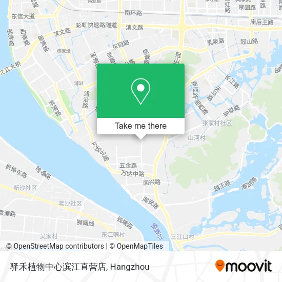驿禾植物中心滨江直营店 map