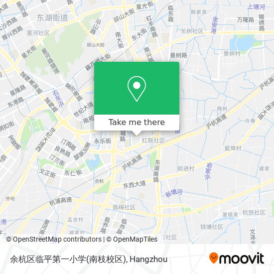 余杭区临平第一小学(南枝校区) map