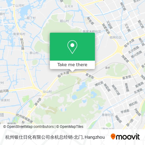 杭州银仕日化有限公司余杭总经销-北门 map