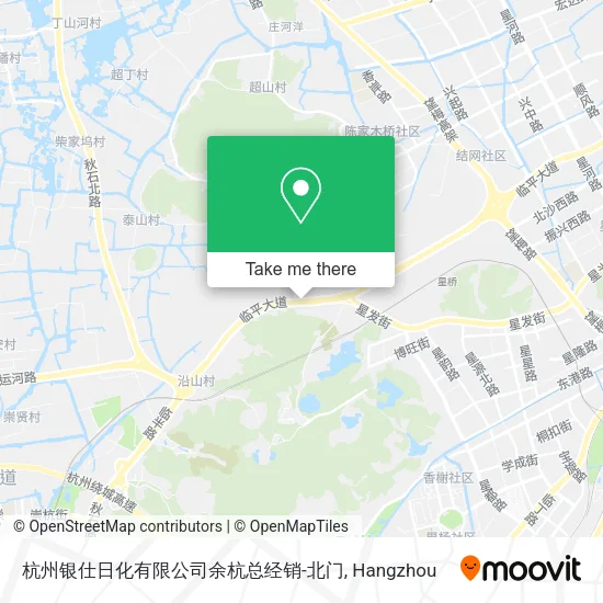 杭州银仕日化有限公司余杭总经销-北门 map