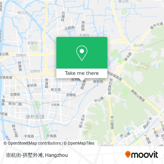 崇杭街-拱墅外滩 map