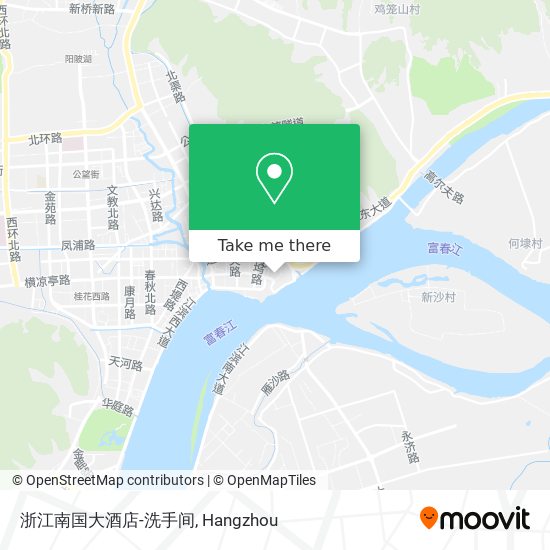 浙江南国大酒店-洗手间 map