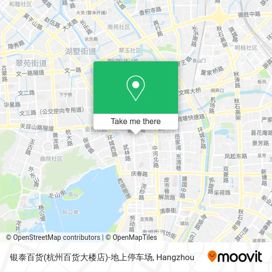 银泰百货(杭州百货大楼店)-地上停车场 map