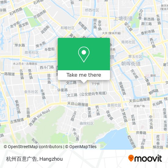 杭州百意广告 map