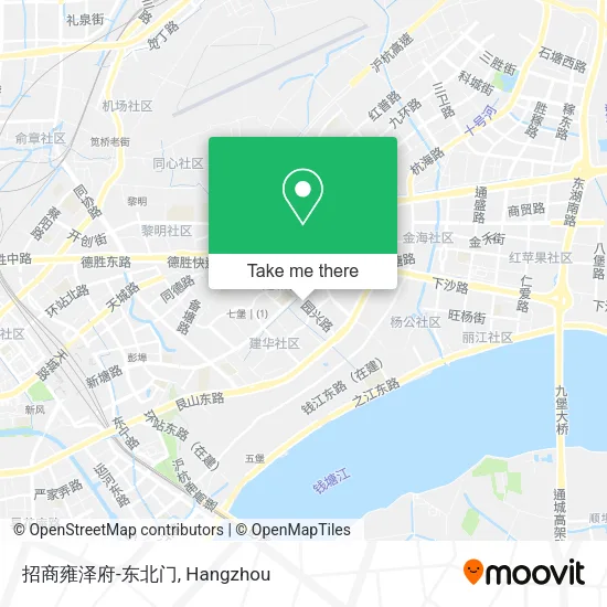 招商雍泽府-东北门 map