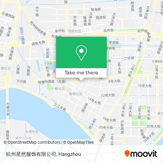 杭州星然服饰有限公司 map