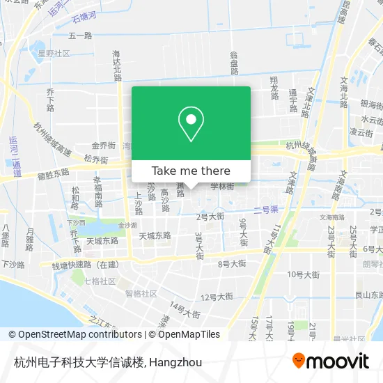 杭州电子科技大学信诚楼 map