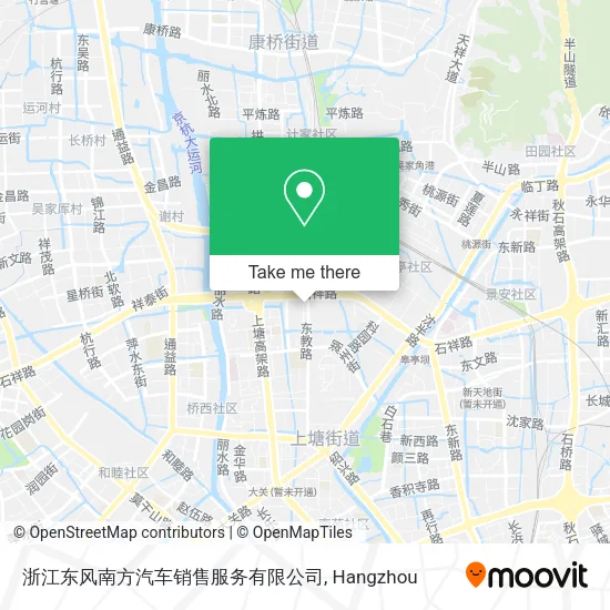 浙江东风南方汽车销售服务有限公司 map