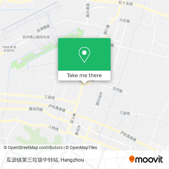 瓜沥镇第三垃圾中转站 map