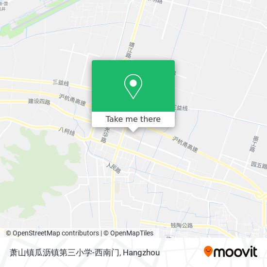 萧山镇瓜沥镇第三小学-西南门 map