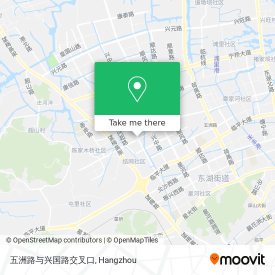 五洲路与兴国路交叉口 map