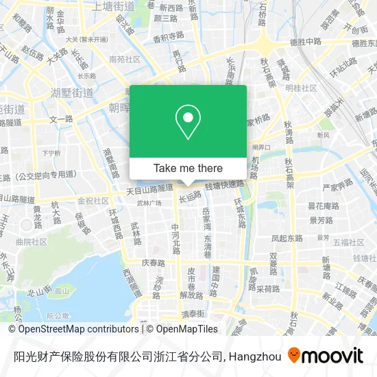 阳光财产保险股份有限公司浙江省分公司 map