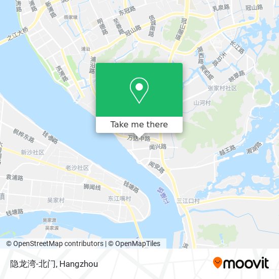 隐龙湾-北门 map