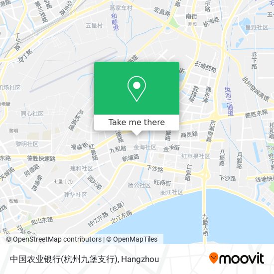 中国农业银行(杭州九堡支行) map