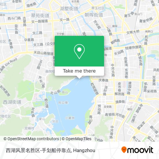 西湖风景名胜区-手划船停靠点 map