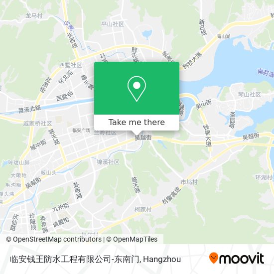 临安钱王防水工程有限公司-东南门 map
