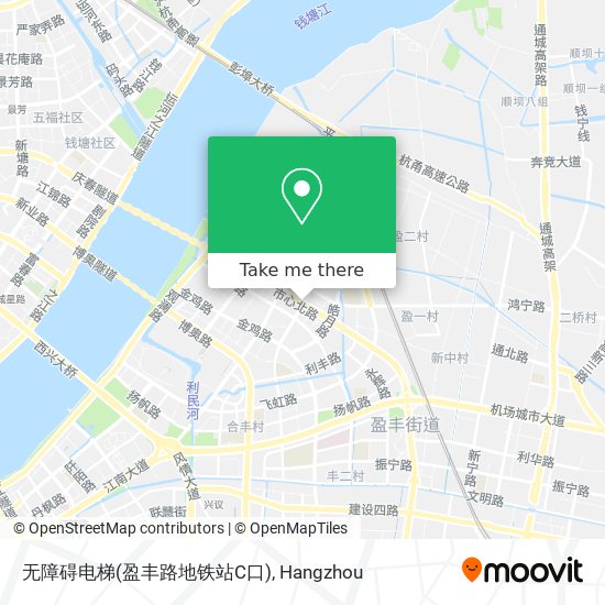 无障碍电梯(盈丰路地铁站C口) map