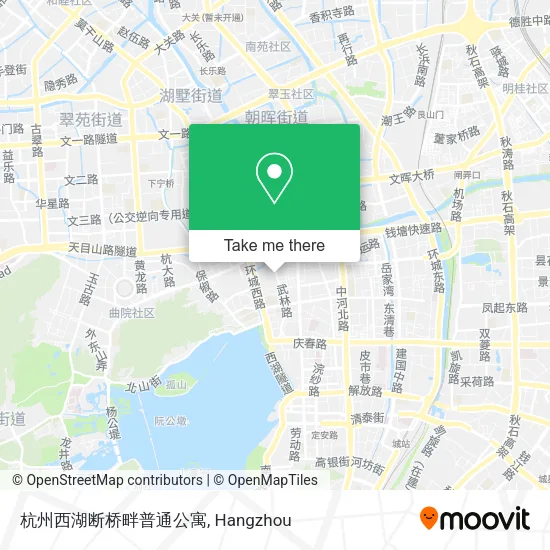 杭州西湖断桥畔普通公寓 map