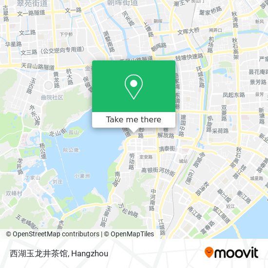 西湖玉龙井茶馆 map