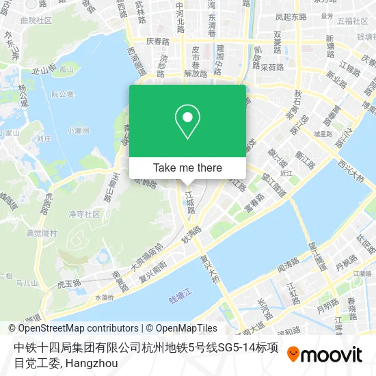 中铁十四局集团有限公司杭州地铁5号线SG5-14标项目党工委 map