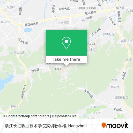 浙江长征职业技术学院实训教学楼 map