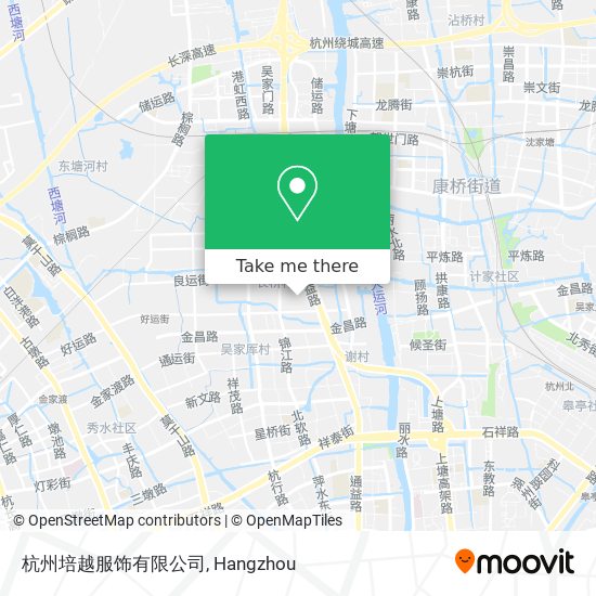 杭州培越服饰有限公司 map