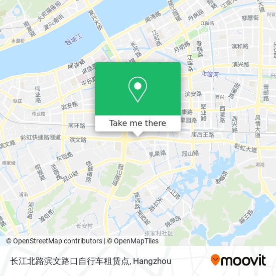 长江北路滨文路口自行车租赁点 map