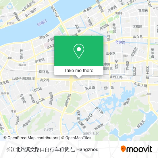 长江北路滨文路口自行车租赁点 map