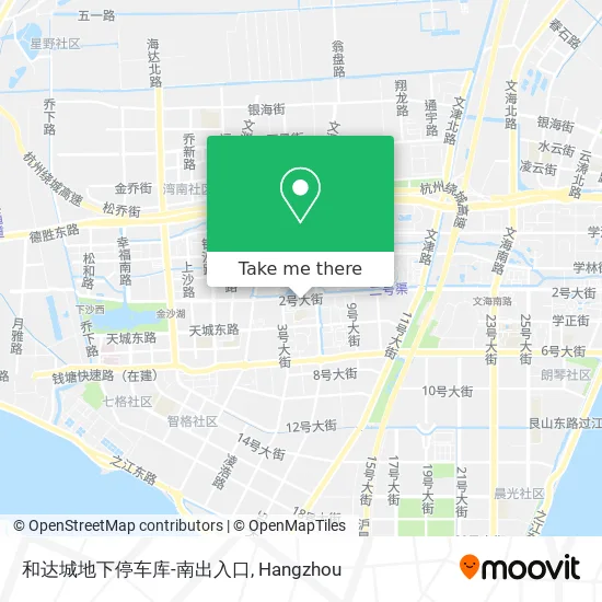 和达城地下停车库-南出入口 map