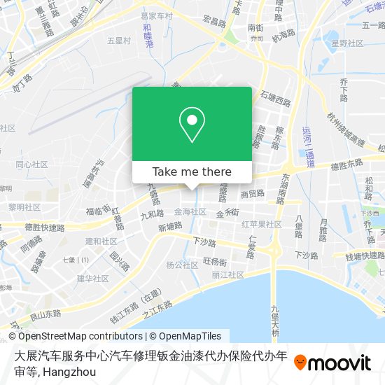大展汽车服务中心汽车修理钣金油漆代办保险代办年审等 map