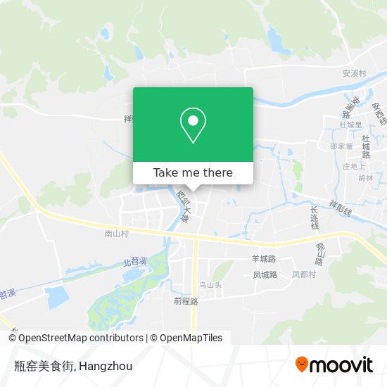 瓶窑美食街 map