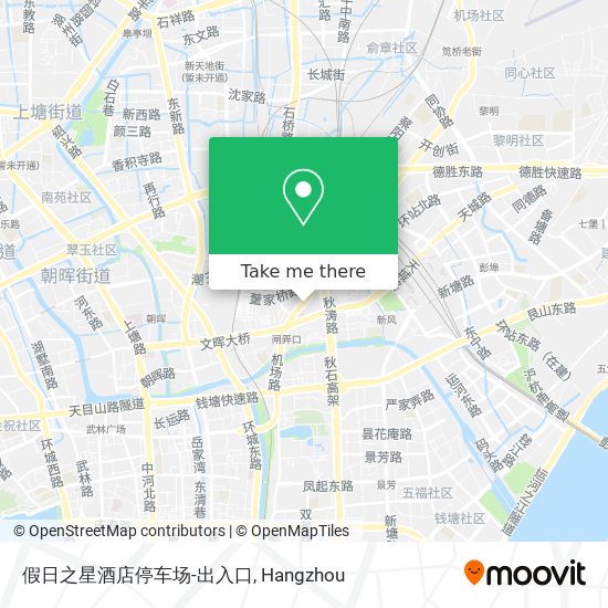假日之星酒店停车场-出入口 map
