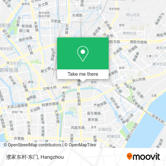 濮家东村-东门 map