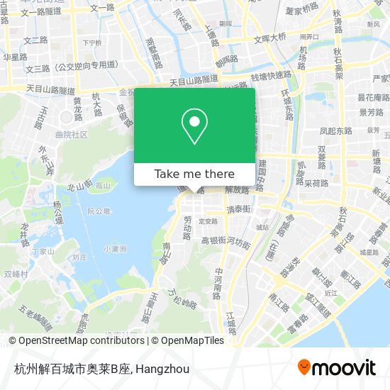 杭州解百城市奥莱B座 map