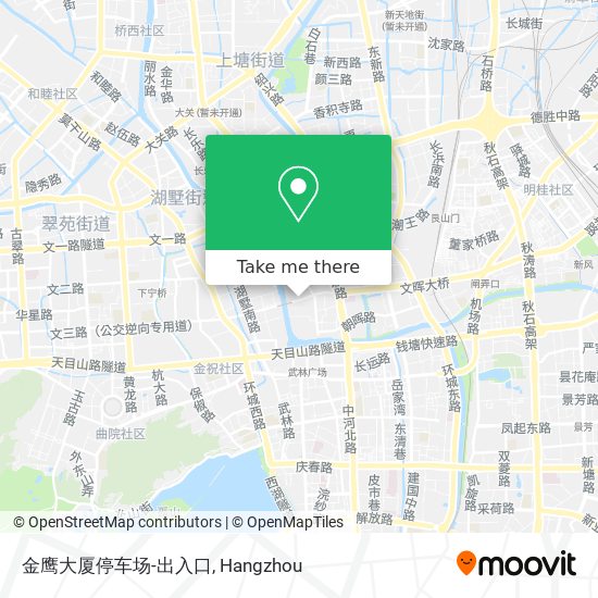 金鹰大厦停车场-出入口 map