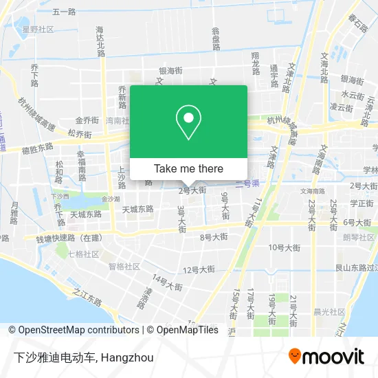 下沙雅迪电动车 map