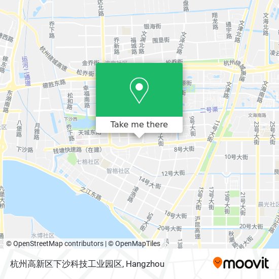 杭州高新区下沙科技工业园区 map