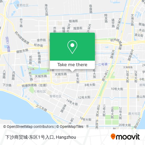 下沙商贸城-东区1号入口 map