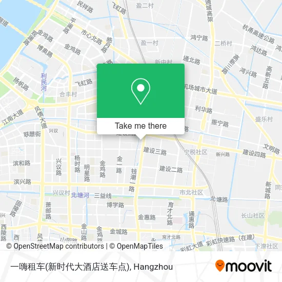 一嗨租车(新时代大酒店送车点) map