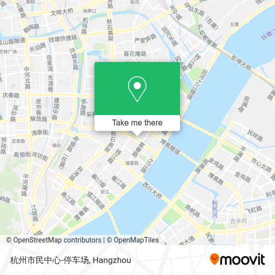 杭州市民中心-停车场 map