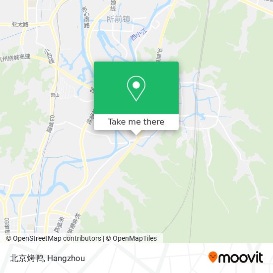 北京烤鸭 map