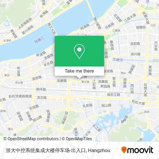 浙大中控系统集成大楼停车场-出入口 map