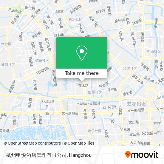 杭州申悦酒店管理有限公司 map