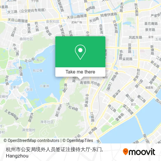 杭州市公安局境外人员签证注接待大厅-东门 map