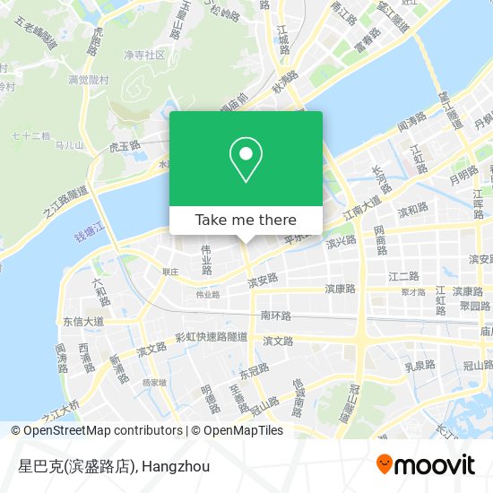 星巴克(滨盛路店) map